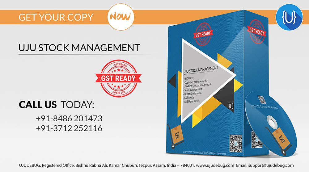 UJU Stock and Inventory Management Software – UJUDEBUG | Complete Stock Store and Inventory Management Software in Tezpur, Guwahati, Assam India