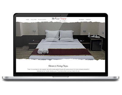 Hotel Heritage Tezpur website design by UJUDEBUG