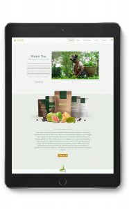 MuktiTea, Ecommerce website design by UJUDEBUG