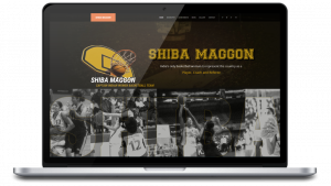 Shiba Maggon, Indian Basketball Player website design by UJUDEBUG