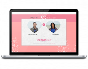 Wedding website by UJUDEBUG