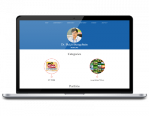 buljit buragohain - portfolio blog website design, development by UJUDEBUG
