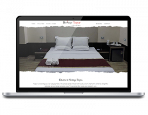 Hotel Heritage Tezpur website design by UJUDEBUG