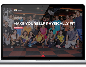 gym point - portfolio gym, fitness center website design, development by UJUDEBUG