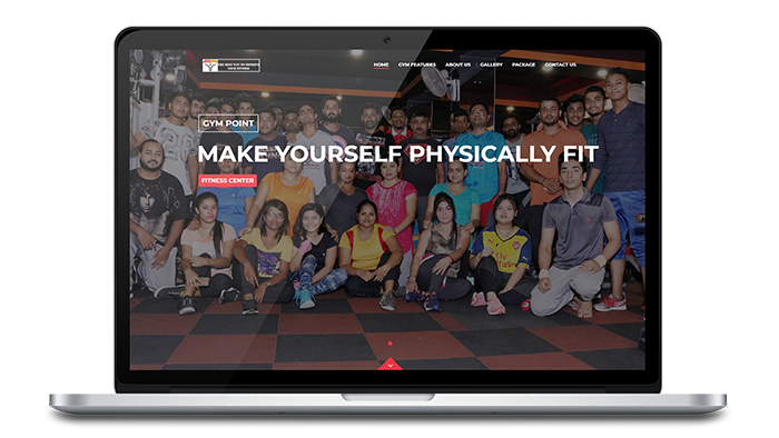 gym point - portfolio gym, fitness center website design, development by UJUDEBUG