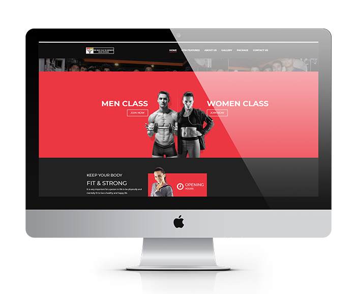 gym point - portfolio gym, fitness center website design, development by UJUDEBUG