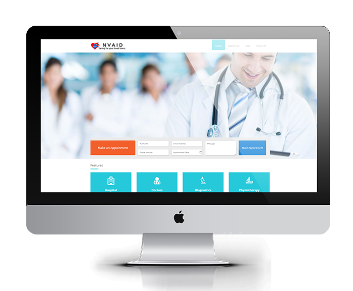 NVAID website design, development by UJUDEBUG