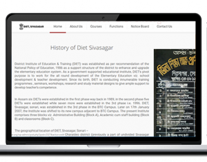 Govt website designing - DIET Sivasagar