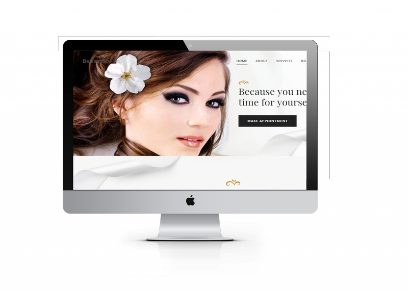 beauty parlour website design ujudebug