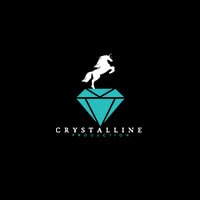 Crystalline Production Jorhat Logo Design Ujudebug