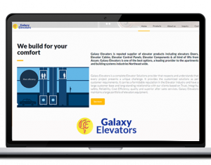 Galaxy Elevator - Company website design in guwahati