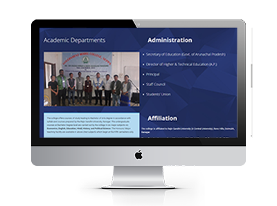 Govt College Website Designing - Ujudebug