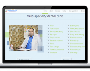 Dental clinic website designing