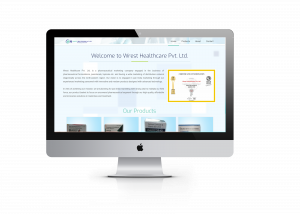 medicine company website design ujudebug