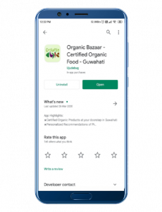 organicbazaar andoid app ujudebug