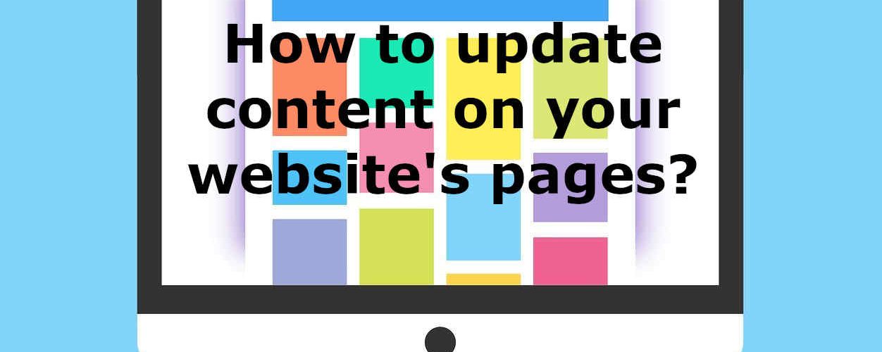 How to update content on your website’s pages?