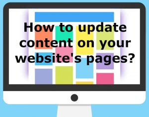 how to update content on your websites page