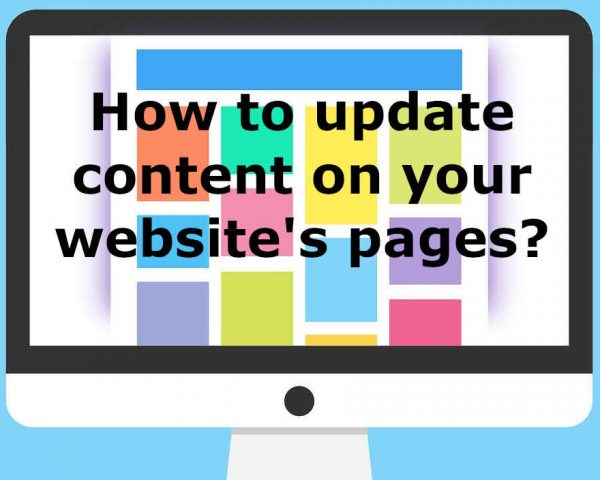how to update content on your websites page