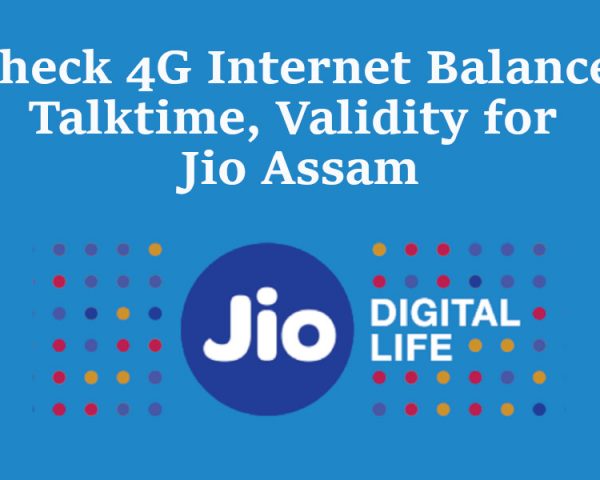 Check Balance and validity of jio assm