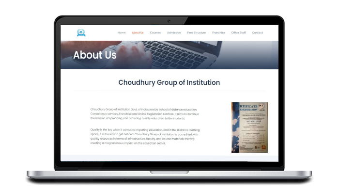 Choudhury Group of Institution About Us Page