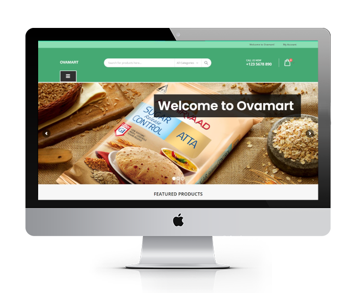 Ovamart Home Screen 1