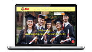 ACE Website Home Page UI