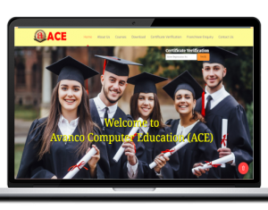 ACE Website Home Page UI