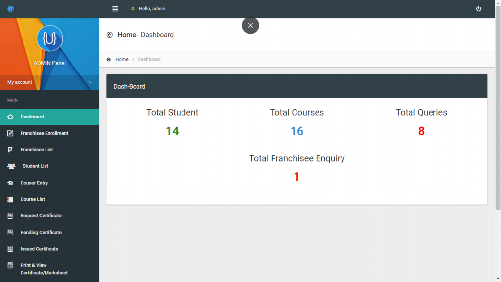 IT-MAX Admin Panel Dashboard UI