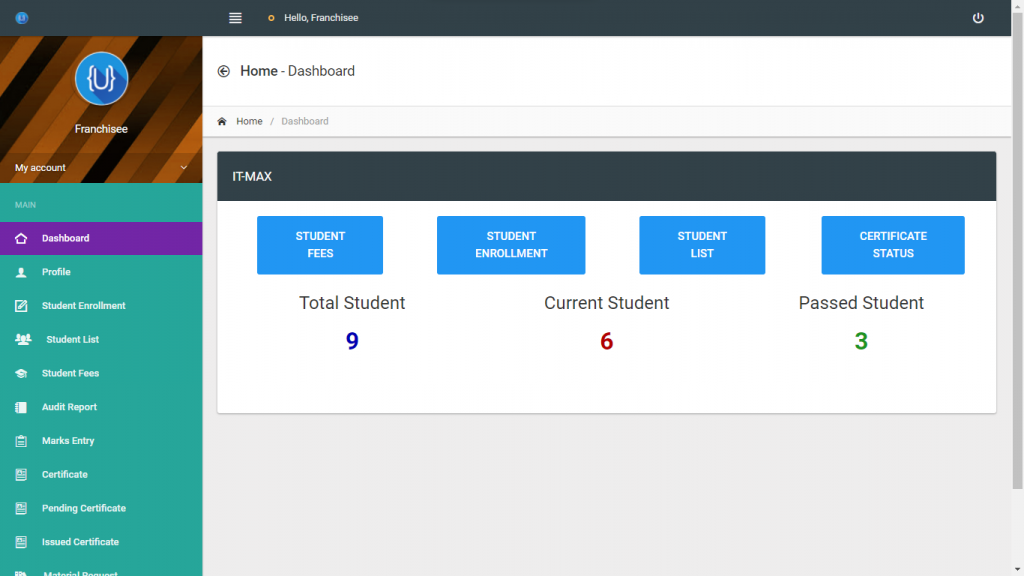 IT-MAX Admin Panel Dashboard UI