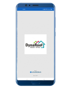 DynaRoof App UI framed