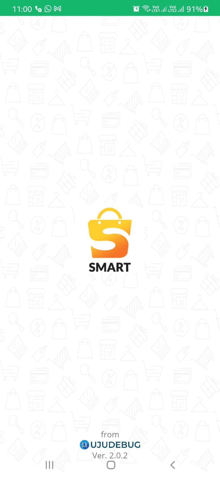 Smart app starting page UI