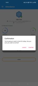 DynaRoof Sales App Confirmation UI