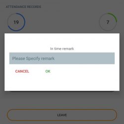 DynaRoof Sales App Attendance UI