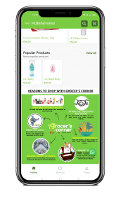 Grocers Corner App UI