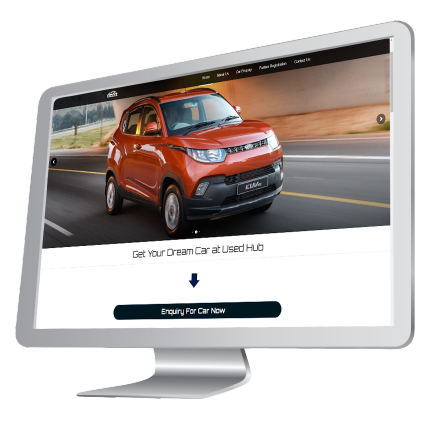 UsedHub, Guwahati desktop framed website image