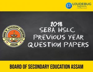 SEBA HSLC Previous Year Question Papers 2018