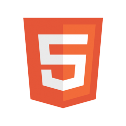 html logo transparent
