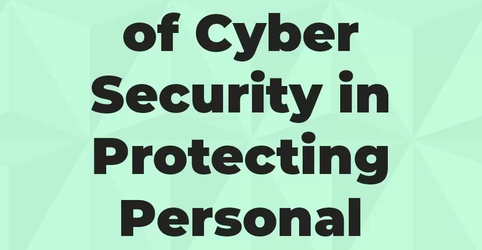Importance of Cyber Security in Protecting Personal Information