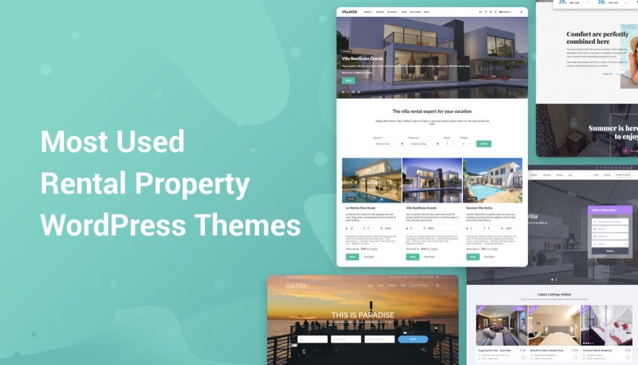 Most Used Rental Property WordPress Theme