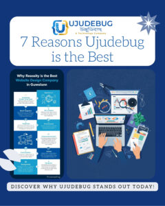 The 7 Proven Reasons Why Ujudebug is the Best Website Design Company in Guwahati emphasize the company’s commitment to excellence.