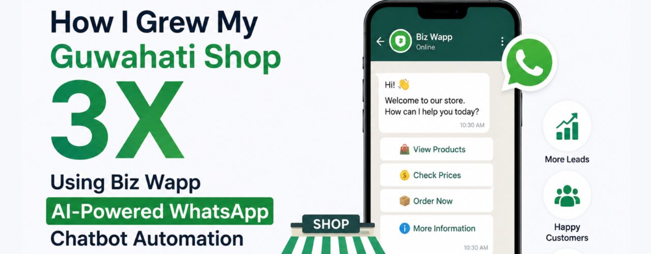 How I Grew My Guwahati Shop 3x Using Biz Wapp AI-Powered WhatsApp Chatbot Automation My Real Story