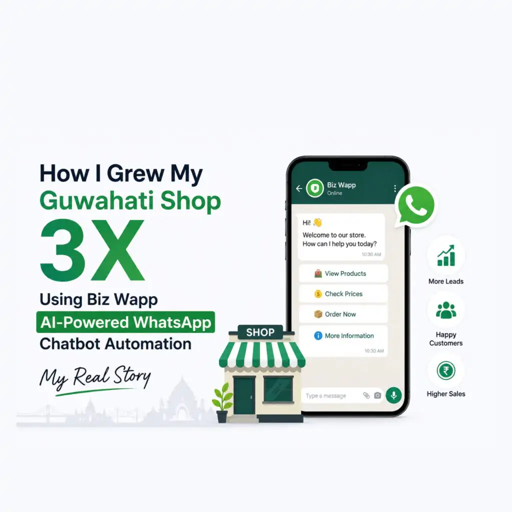 How I Grew My Guwahati Shop 3x Using Biz Wapp AI-Powered WhatsApp Chatbot Automation My Real Story